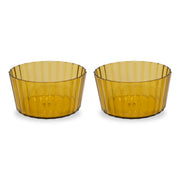 WD LifeStyle Set 2 Schälchen aus Acryl 490 ml Bernstein