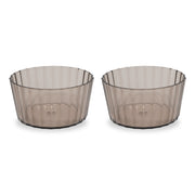 WD LifeStyle Set 2 Schüsseln aus Acryl 490 ml Braun