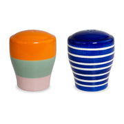 WD LifeStyle Set Salz und Pfeffer aus Steinzeug 6,5 x 6,5 x 8 cm Blau Grün Orange Rosa
