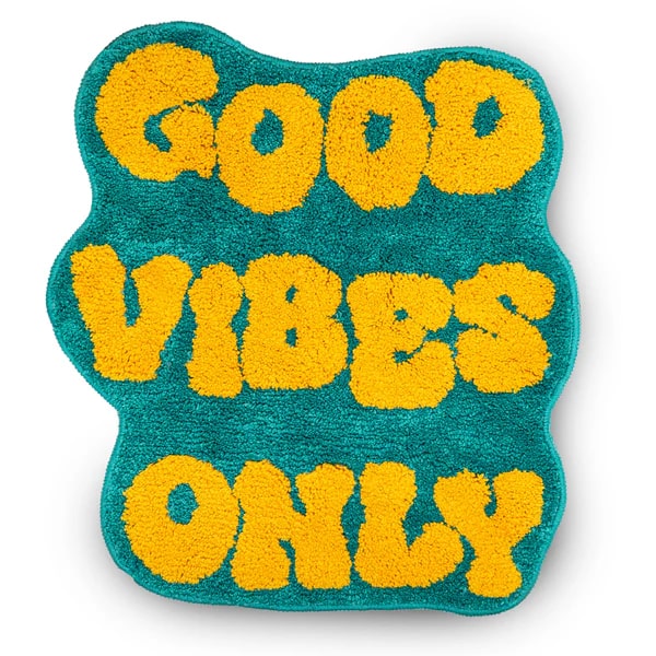 wd lifestyle wd lifestyle tappeto colorato e vivace decoro good vibes only 60 x 648 cm giallo ean 8055035683157
