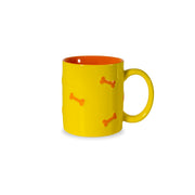 WD LifeStyle Steinzeugbecher mit Knochendekor Orange