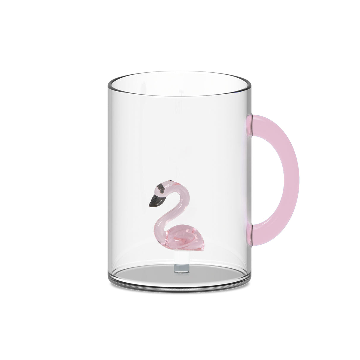 wd lifestyle wd lifestyle tazza vetro borosilicato cc 420 ml decoro fenicottero ean 8055035681429
