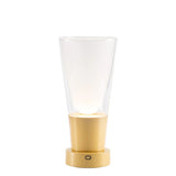 zafferano zafferano soffio vase lampada da tavolo portatile ledtouch dimmer oro sabbiato ean 8054040726491