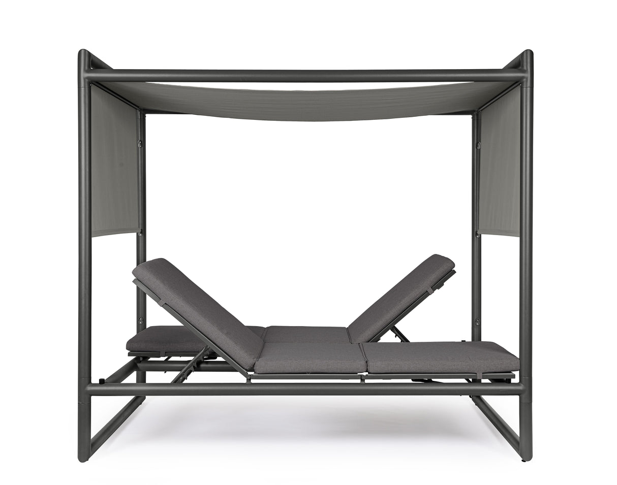 bizzotto bizzotto daybed konnor antracite struttura alluminio 213 x 149 x 196 cm tessuto idrorepellente ean 8051836690134
