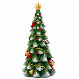 ad trend ad trend albero natalizio decorativo in resina d 16 cm h 345 cm ass 1 pz ean 8057586198692