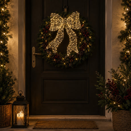 ad trend ad trend fiocco natalizio con 500 led internoesterno 48x54 cm luce calda ean 8057586271111