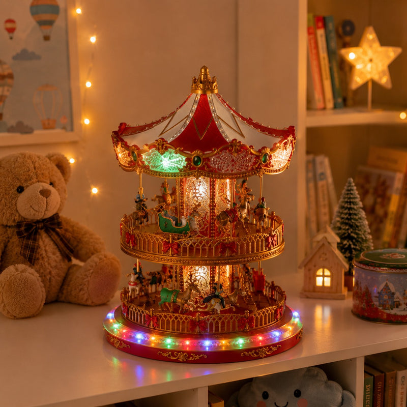 ad trend ad trend giostra carosello natalizia con 82 led movimento e musica d 305x425 cm ean 8057586267329