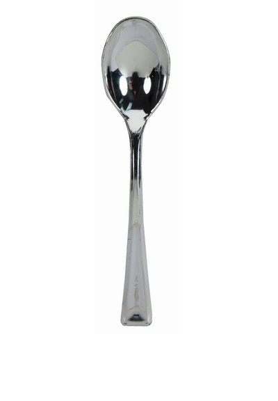 bigiemme bigiemme cucchiaini 10 cm plastica argento metallizzati 24 pz ean 0039938112295