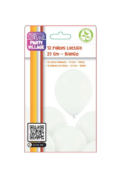 bigiemme bigiemme pallone lattice 105 27 cm bianco 12 pz ean 8054317188274