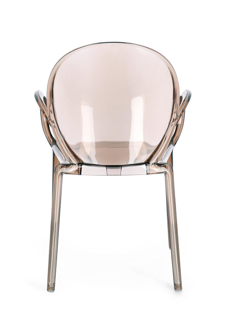 bizzotto bizzotto sedia camilla con braccioli h 87 cm p 52 cm l 58 cm caffe ean 8051836665682