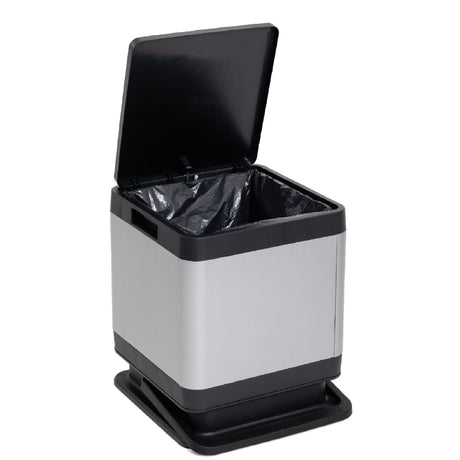dea home dea home pattumiera tokyo 40l effetto alluminio 38 x 425 cm h 44 cm bidone rifiuti pratico ed elegante ean 8009371046008