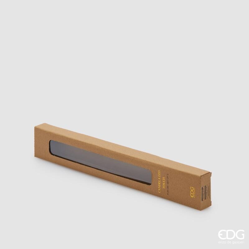 edg enzo de gasperi edg enzo de gasperi candela led touch stelo natale h 34 cm d 22 cm ip20 cf 2 pz ivory ean 8059824579300