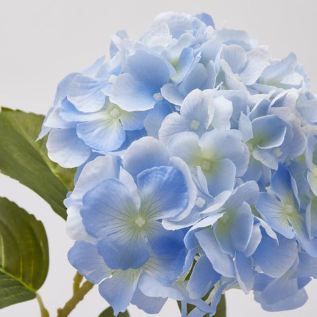 edg enzo de gasperi edg enzo de gasperi ortensia ramo con foglie h 70 cm pianta artificiale colore celeste ean 8059824440570