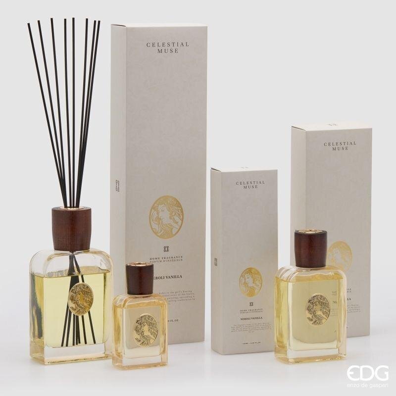 edg enzo de gasperi edg enzo de gasperi profumatore ambiente bottiglia diva 120 ml neroli vaniglia diffusore fragranza design elegante ean 8059824655837