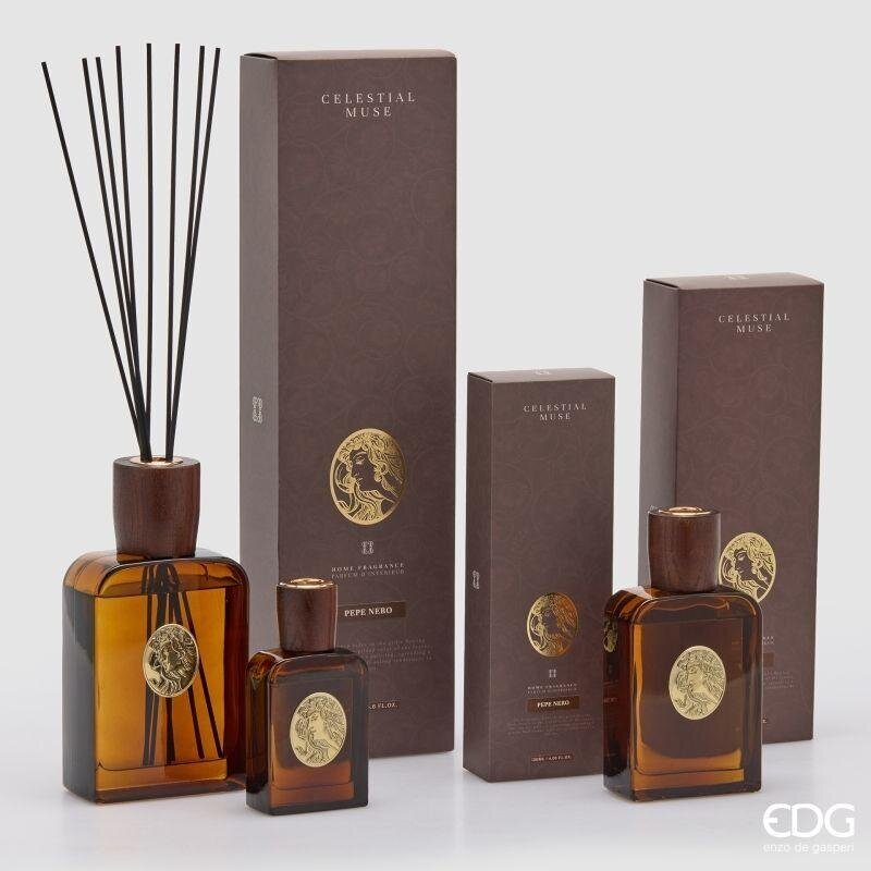 edg enzo de gasperi edg enzo de gasperi profumatore ambiente bottiglia diva 120 ml pepe nero diffusore fragranza design elegante ean 8059824655776