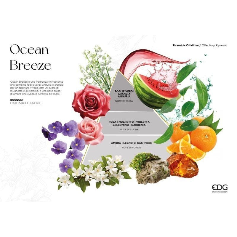 edg enzo de gasperi edg enzo de gasperi profumatore bottiglia opal 500 ml h 185 cm ocean breeze ean 8059824627308