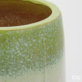 edg enzo de gasperi edg enzo de gasperi set 3 pz vaso glaze atlas spicchi bombato h 72 cm h 55 cm h 40 cm waterproof mix verde ean 8059824608826