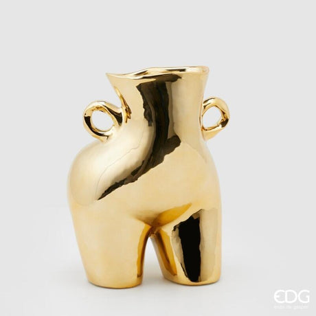 edg enzo de gasperi edg enzo de gasperi vaso chakra booty h 27 cm 20 x 165 cm ceramica oro ean 8059824078896