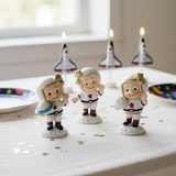 Figurina astronauta spazio Etm in resina 6 cm: bomboniera originale bambini e compleanno. Venduta singolarmente, 3 varianti. 