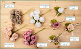 etm etm giselle fiore artificiale per confezionamento bomboniere 35 cm pesca 12 pz ean 8057500588684