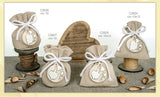 etm etm sacchetti ruota bag bomboniera portaconfetti 10 x 12 cm comunione avana 12 pz ean 8057500589100