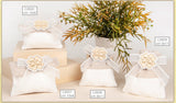 etm etm sacchetto quadrifoglio bag comunione 9 x 11 cm beige 12 pz ean 8057500589148