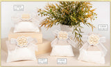 etm etm sacchetto quadrifoglio busta comunione portaconfetti 10 x 8 cm beige 12 pz ean 8057500589162