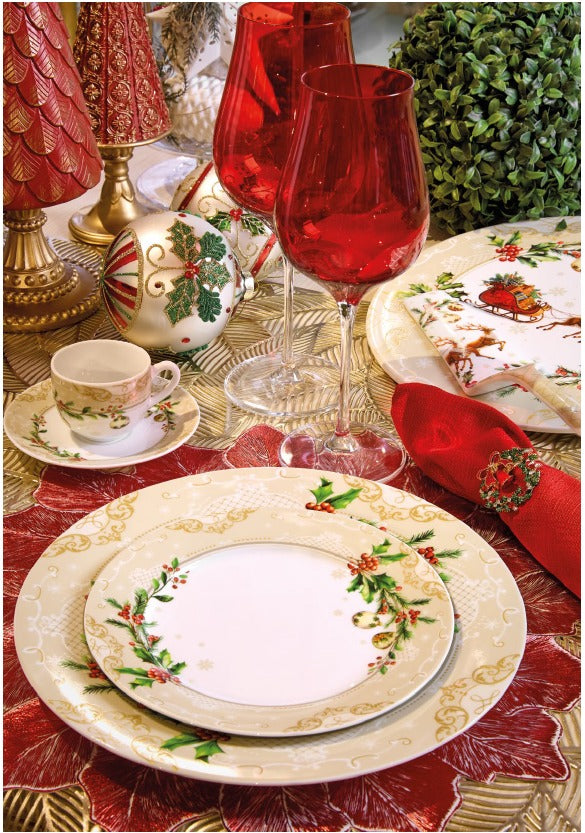 fade fade agrifoglio vassoio albero di natale 30 x 28 cm multicolor ean 8016175589662