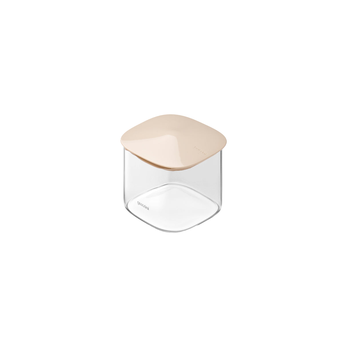 guzzini guzzini barattolo rettangolare fresh style 600 ml vetro tappo beige ean 8008392421696
