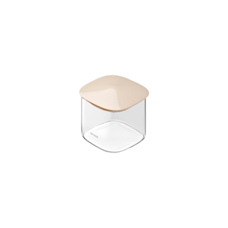 guzzini guzzini barattolo rettangolare fresh style 600 ml vetro tappo beige ean 8008392421696