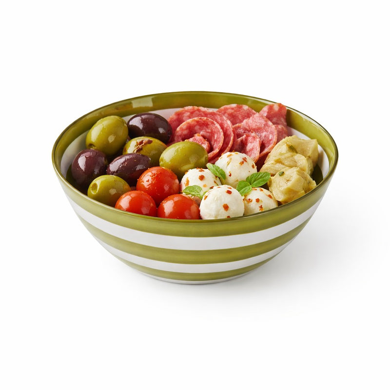 guzzini guzzini ciotola riviera melamina d 22 cm bianco verde ean 8008392427032