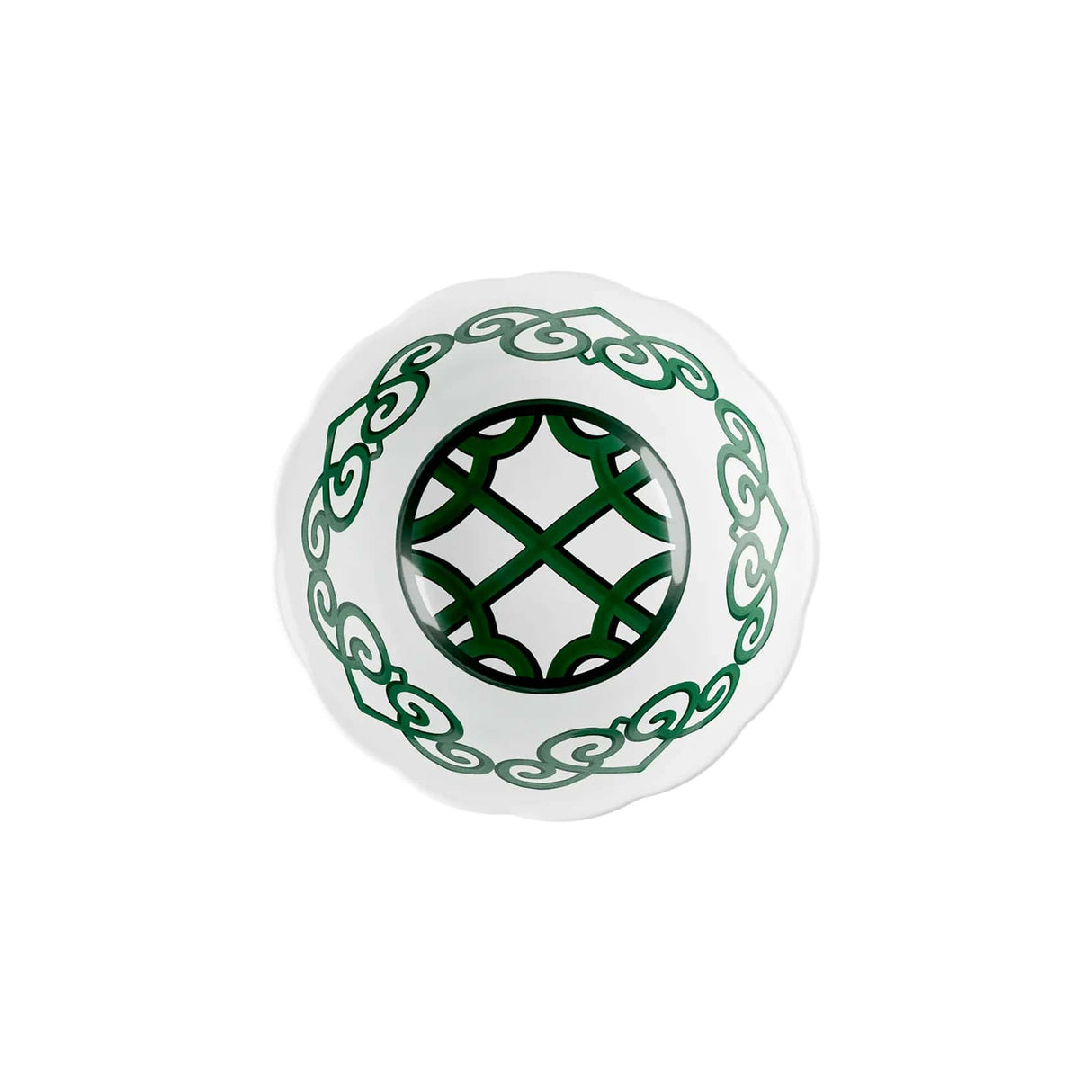 guzzini guzzini contenitore natalizio harmonia melamina d 2250 cm h 10 cm table decor bianco verde ean 8008392412687