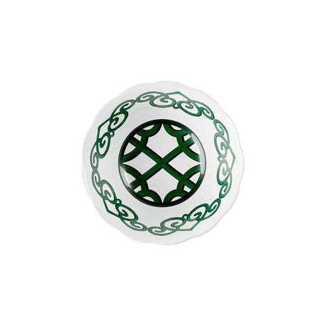 guzzini guzzini contenitore natalizio harmonia melamina d 2250 cm h 10 cm table decor bianco verde ean 8008392412687