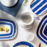 guzzini guzzini vassoio l riviera melamina 43 x 235 cm bianco blu ean 8008392399124