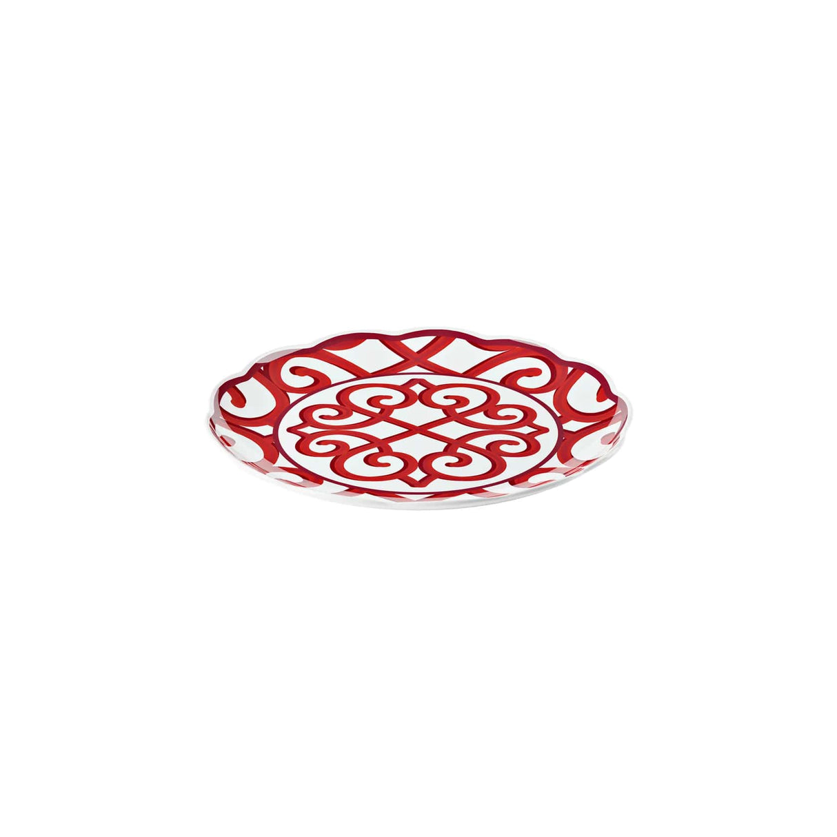 guzzini guzzini vassoio tondo grande natalizio harmonia melamina d 4550 cm table decor bianco rosso ean 8008392412847