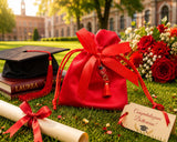 larcolaio larcolaio sacchetto ladybug 9x12 cm laurea rosso bomboniera elegante 12 pz ean 8059558631398
