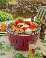 lotusgrill lotusgrill barbecue portatile 35 x 35 x 23 4 cm per interno ed esterno purple ean 4260023010851