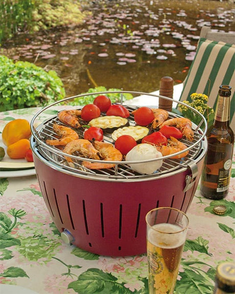 lotusgrill lotusgrill barbecue portatile 43 5 x 43 5 x 25 7 cm per esterno rosso ean 4260023010899