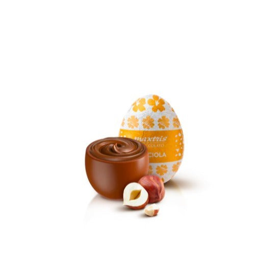 maxtris maxtris ovette di pasqua soft nocciola stagnolate in astuccio 200 gr ean 8022470871210