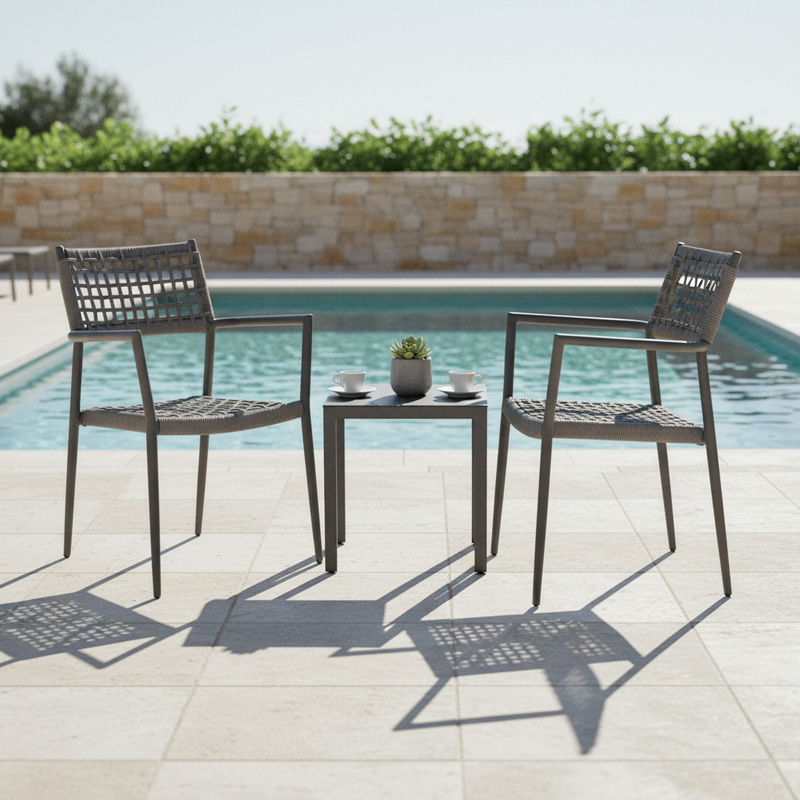 moia greenwood moia greenwood sedia poltrona padova contract in alluminio grigio antracite e wicker sedia design esterno elegante e resistente ean 8013054835261