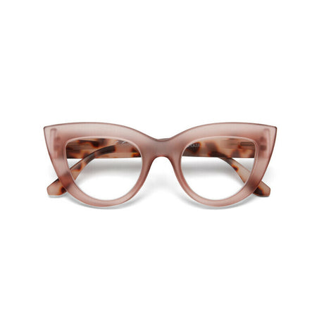 okkia okkia occhiale da lettura mod claudia premontato gatto soft touch pink havana diottrie 2 00 ean 8055773193031