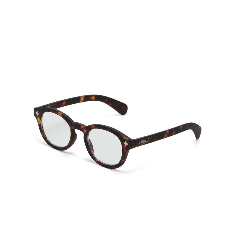 okkia okkia occhiale da lettura mod nashville premontato soft touch spring anti luce blu havana diottrie 1 00 ean 8056211374982