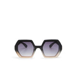 okkia okkia occhiale da sole premontato esagonale mod emma black pink ean 8055773198012