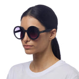 okkia okkia occhiale da sole premontato mod monica round black ean 8052862284861