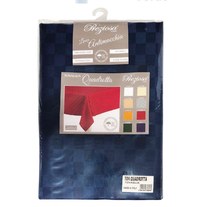 preziosa home preziosa home tovaglia idrorepellente antimacchia 140 x 180 blu ean 8050264143700
