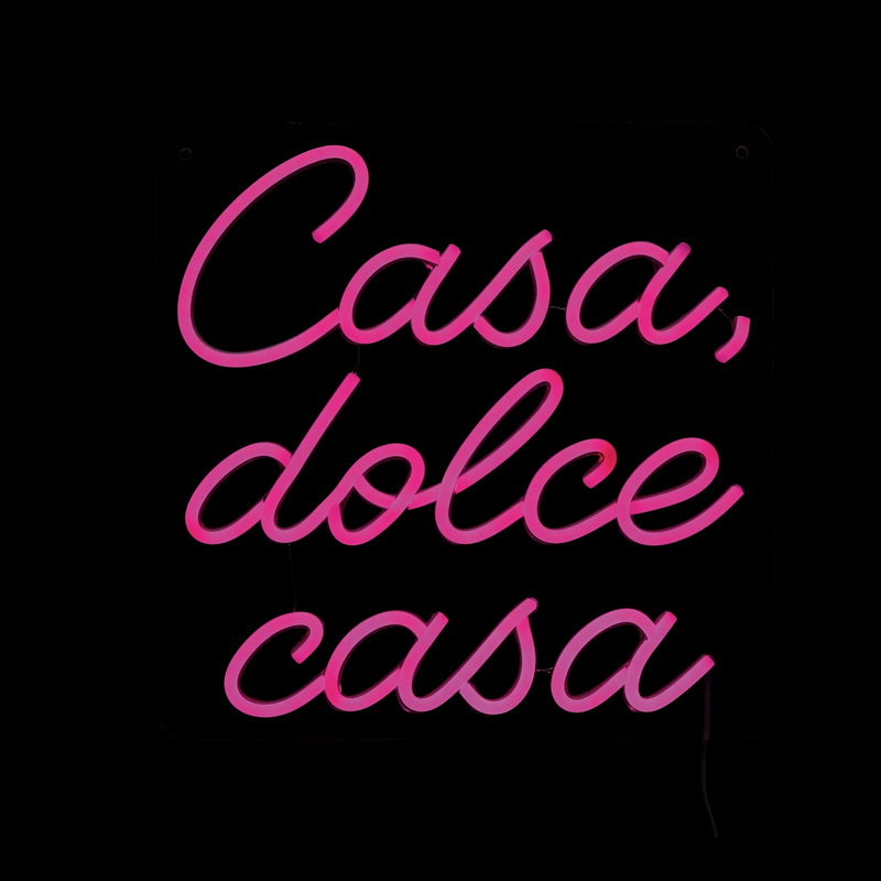regalo italiano regalo italiano insegna neon led m dolce casa 30 x 30 cm decorazione luminosa da parete ean 8057586212336