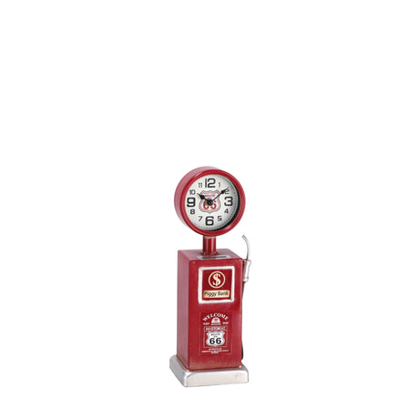 regalo italiano regalo italiano orologio tavolo distributore benzina vintage ass 12 x 10 cm h 32 cm multicolor 1 pz ean 8057586062061