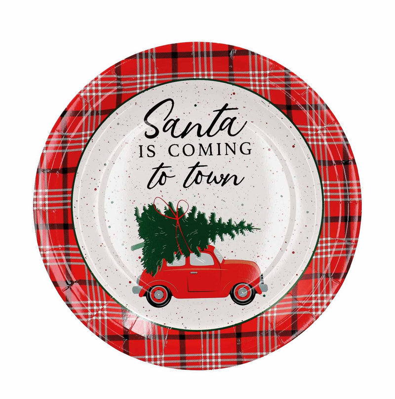 regalo italiano regalo italiano piattini carta natale d 23 cm ass cf 12 pz rosso bianco 1 pz ean 8057586122680
