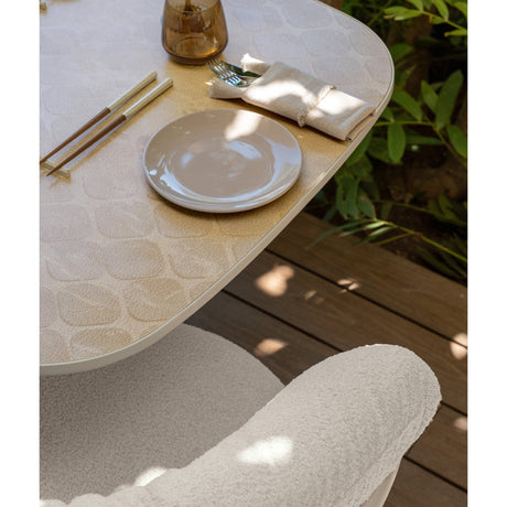 talenti talenti tavolo rettangolare james 260 x 105 cm bianco beige