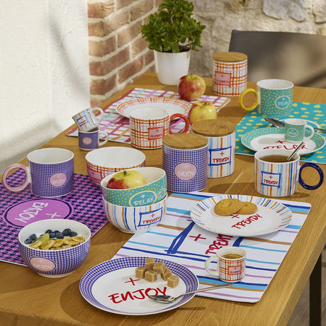 tognana tognana piatto dessert trendy good vibes d 205 cm new bone china multicolor ean 8056444538649